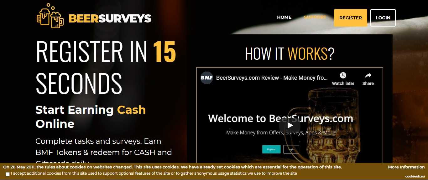 Beersurveys.com Website Review : Get Start Earning Cash Online