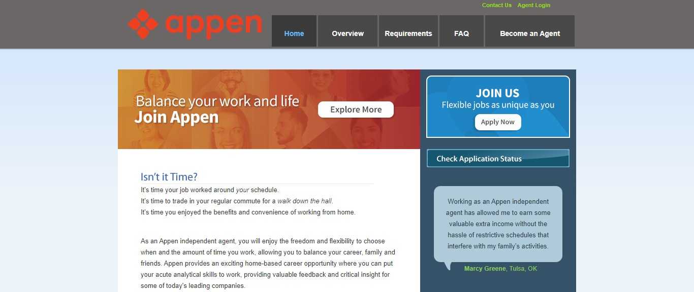 Appen.com GPT Website Review: Successful Appen independent agents are smart