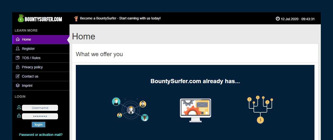 Bountysurfer Website Review: Ways to earn at BountySurfer.com