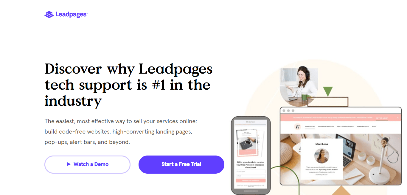 Leadpages Affiliate Program Review : Discover Why Leadpages Tech Support is #1 in The Industry
