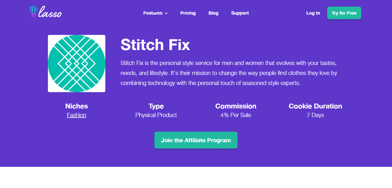 Stitchfix Fashion Affiliate Program Review : Personal Style Service for Men and Women