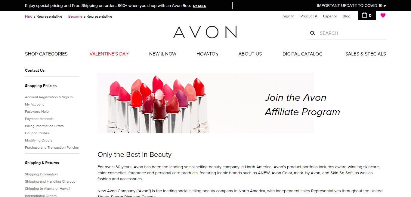 Avon Beauty Affiliate Program Review : Only the Best in Beauty