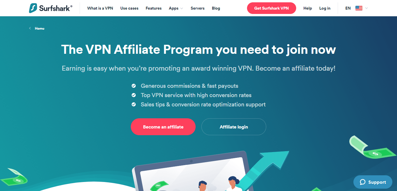 Surfshark Affiliate Program Review : Earning is easy when you’re Promoting an Award Winning VPN. Become an Affiliate Today!