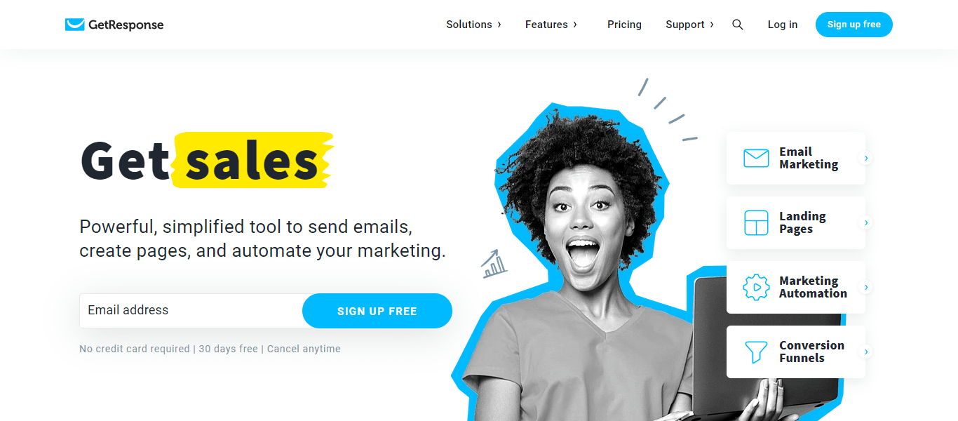 Getresponse Affiliate Program Review : Powerful SimplifiedTool to Send Emails Create Pages and Automate Your Marketing