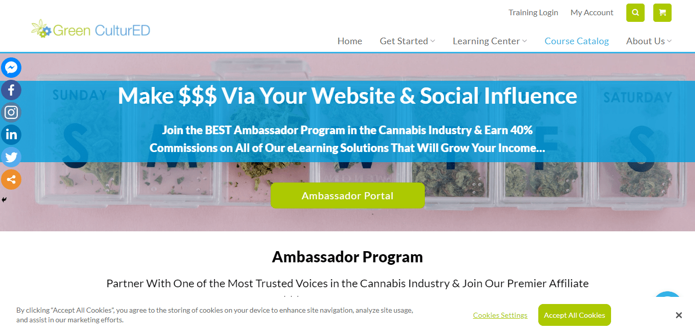 Greencultured CBD Affiliate Program Review : Join the Best Ambassador Program in the Cannabis Industry & Earn 40%