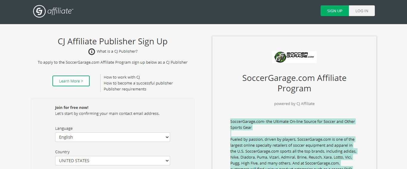 Soccer Garage Affiliate Program Review: Profi Earn Up To 7 to 10%