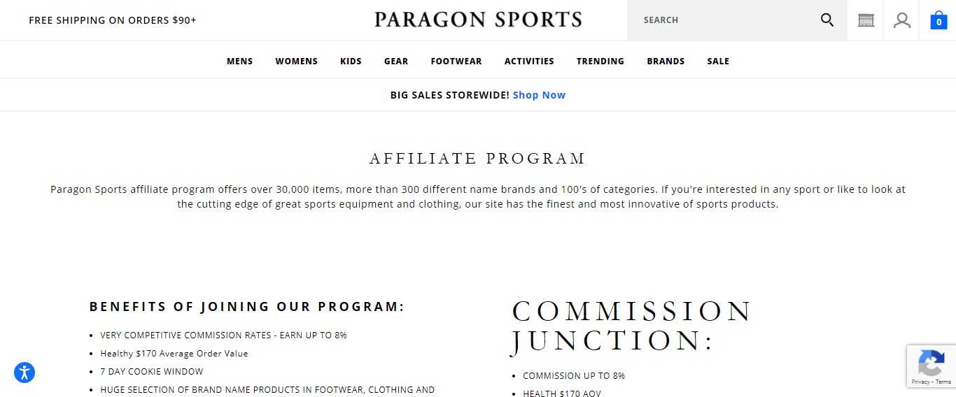 Paragon Sports Affiliate Program Review: You can Earn up to 8% Per Sale.