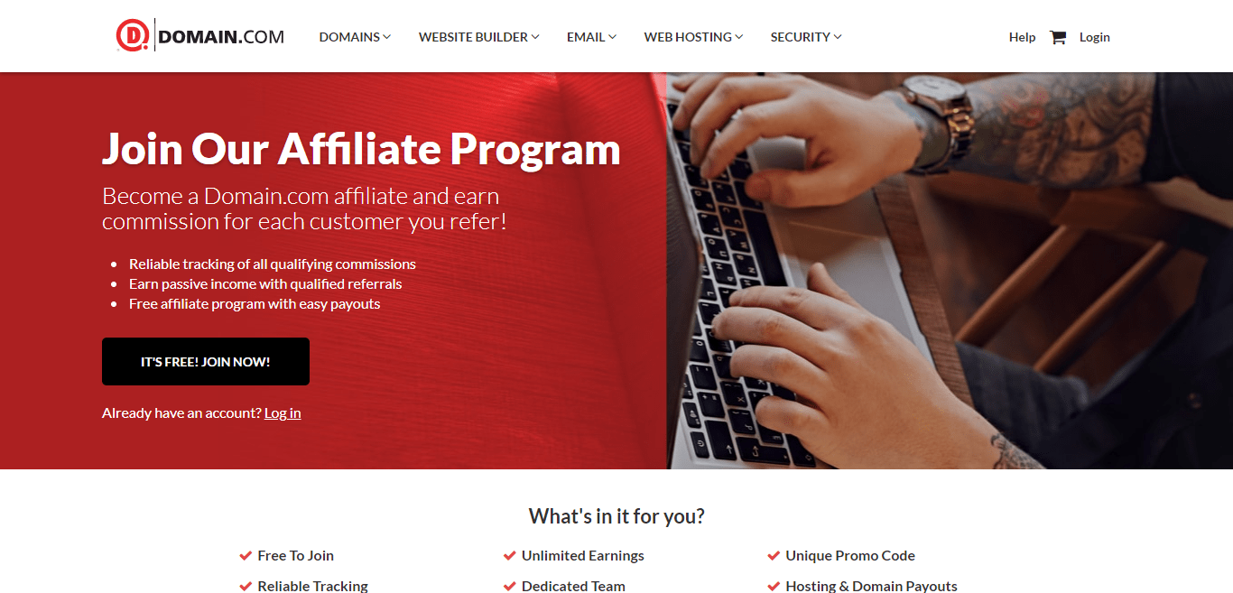 Domain.com Affiliate Program Review : Helping You Get Online Faster