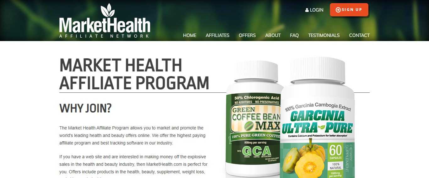 Market Health Affiliate Program Review: Get Earn 5% Commissions for Referral