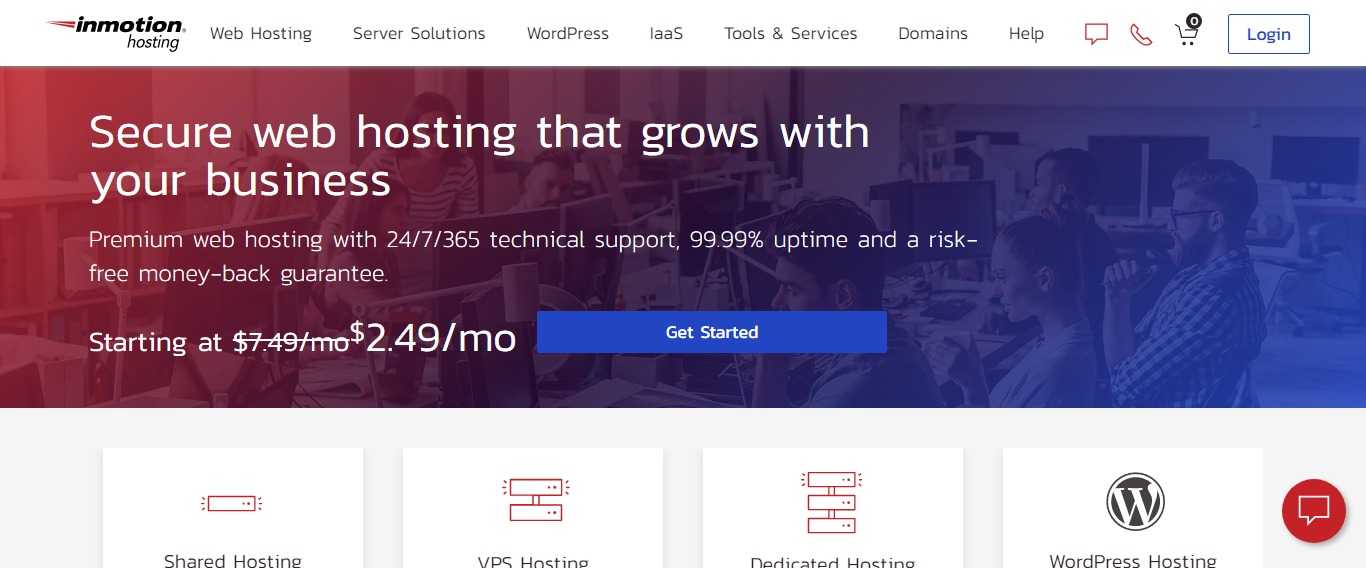 Inmotionhosting.com Web Hosting Review: Premium web hosting with 24/7/365 technical support