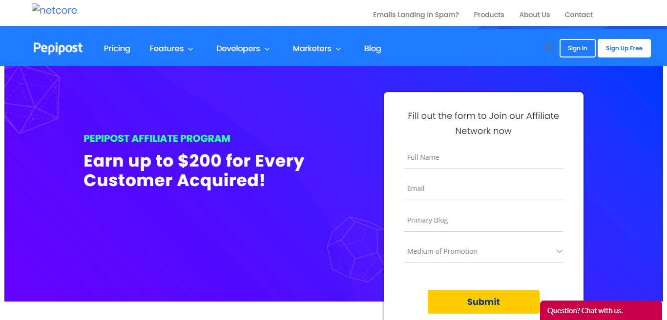 Pepipost.com Affiliate Program Review : Earn up to $200 for Every Customer Acquired!