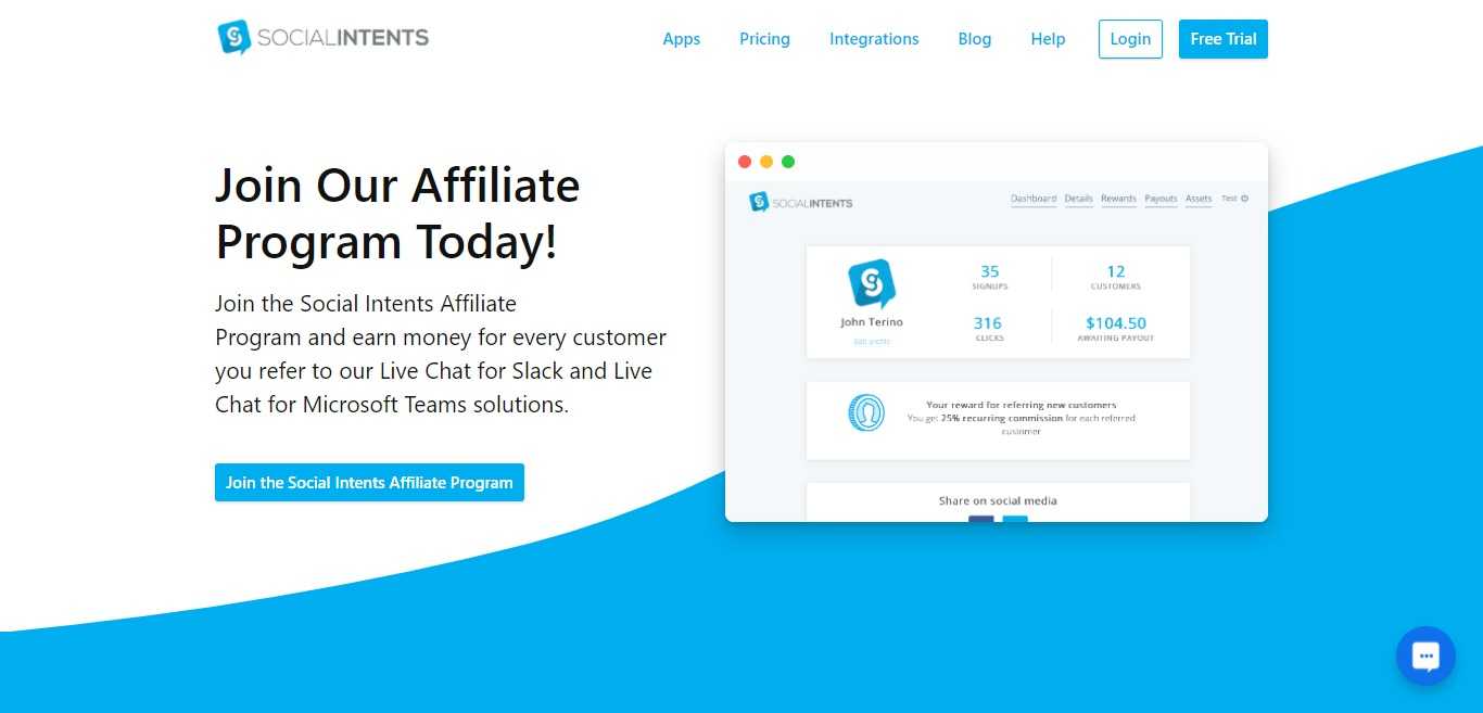 Socialintents.com Affiliate Program Review : Earn 25% Monthly Recurring Commission on Each Sale