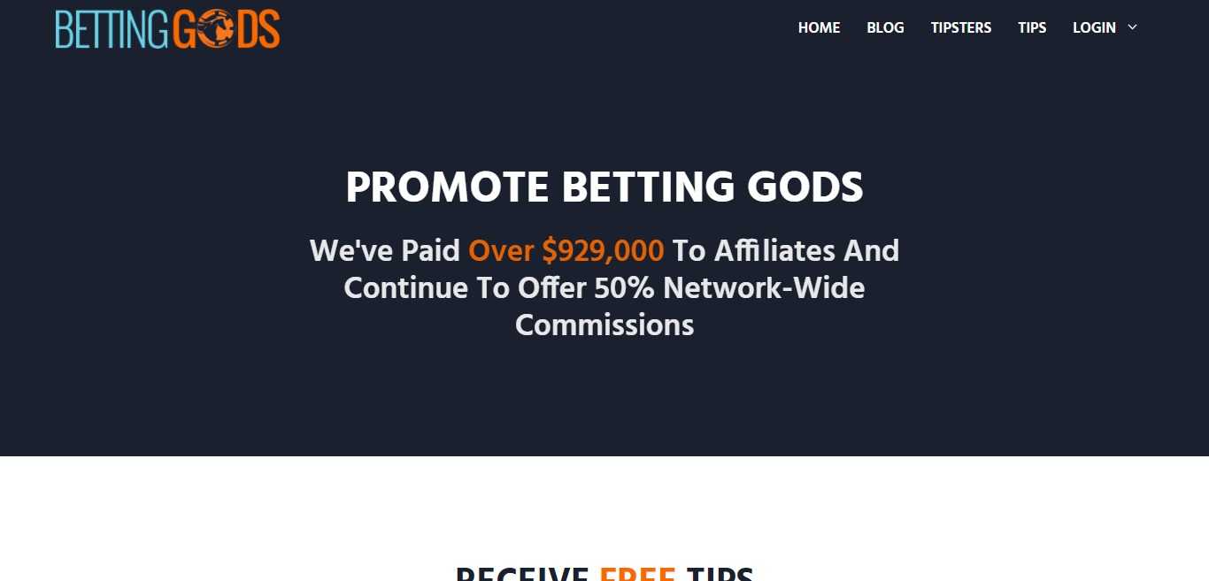 Bettinggods.com Affiliate Program Review : We've Paid Over $929,000 To Affiliates And Continue To Offer 50% Network-Wide Commissions