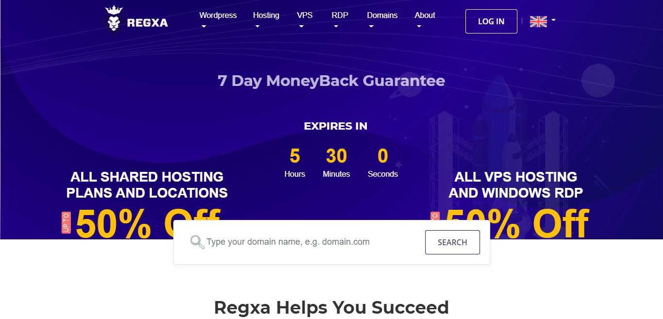 Regxa.com Hosting Review : 7 Day MoneyBack Guarantee