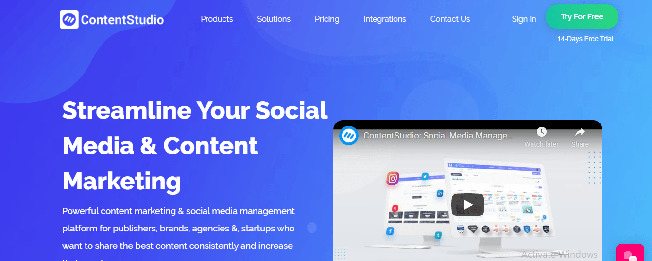 ContentStudio Affiliate Program Review : Streamline Your Social Media & Content Marketing
