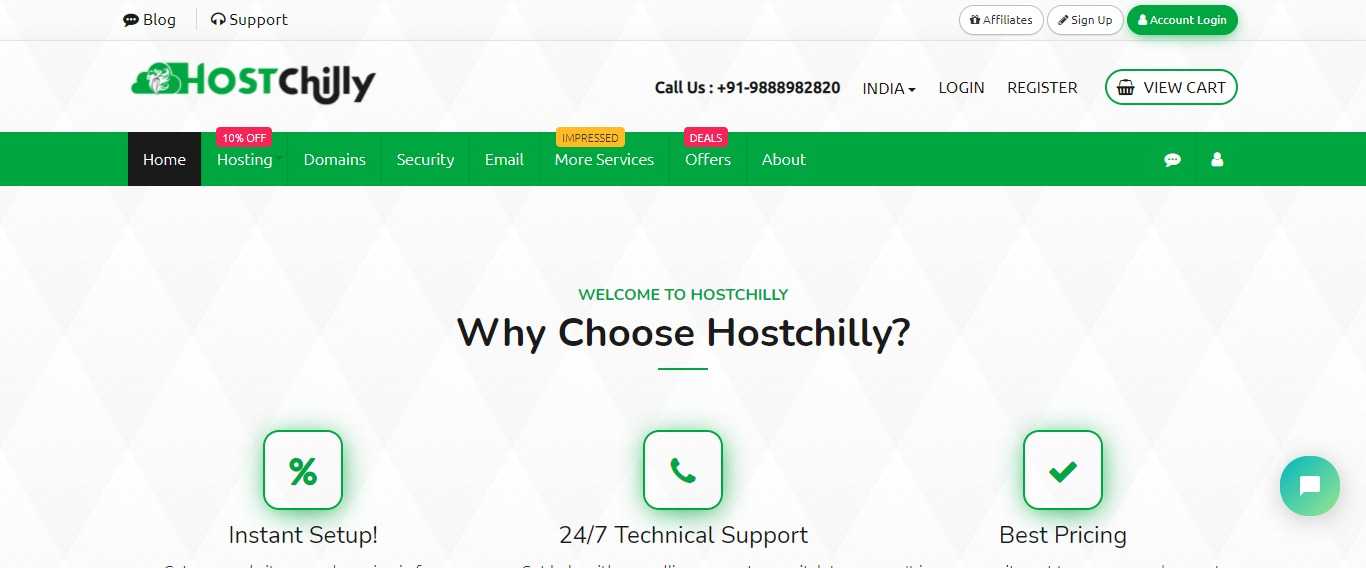 Hostchilly.com Web Hosting Review : Best Popular Hostchilly Plans