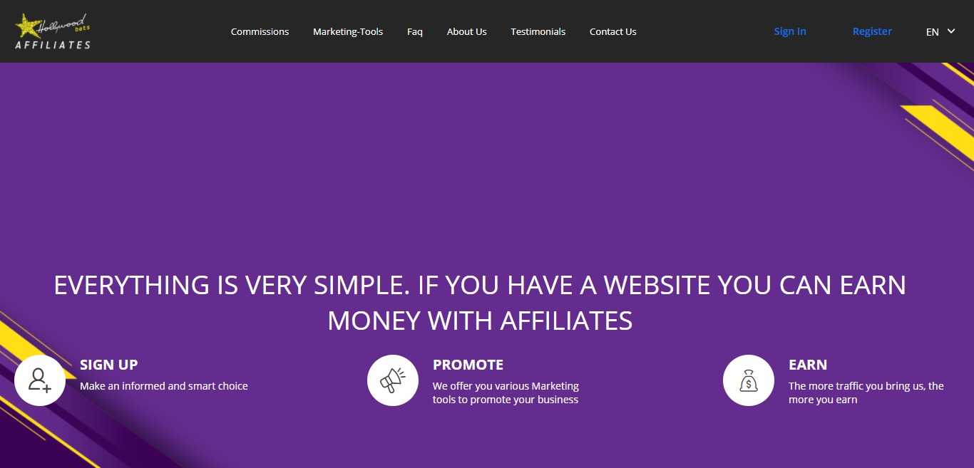 Hollywoodbets Affiliate Program Review : Earn Up to 30% Recurring Revenue Share