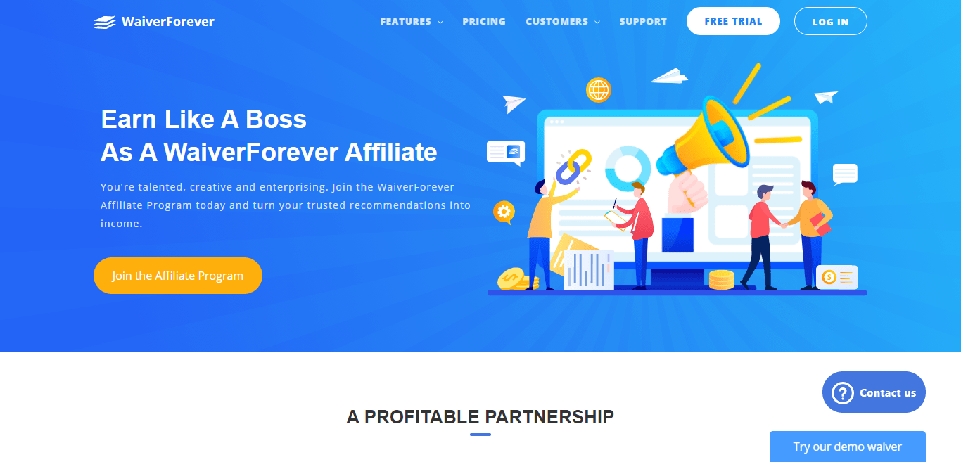 Waiverforever Affiliate Program Review : Earn Up To $5 Per Free Trial Signup, $50 USD Per Paid Subscriber.