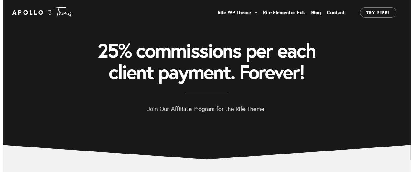 Apollo13themes Affiliate Program Review : Get Earn 25% Recurring Commission On Each Sale.
