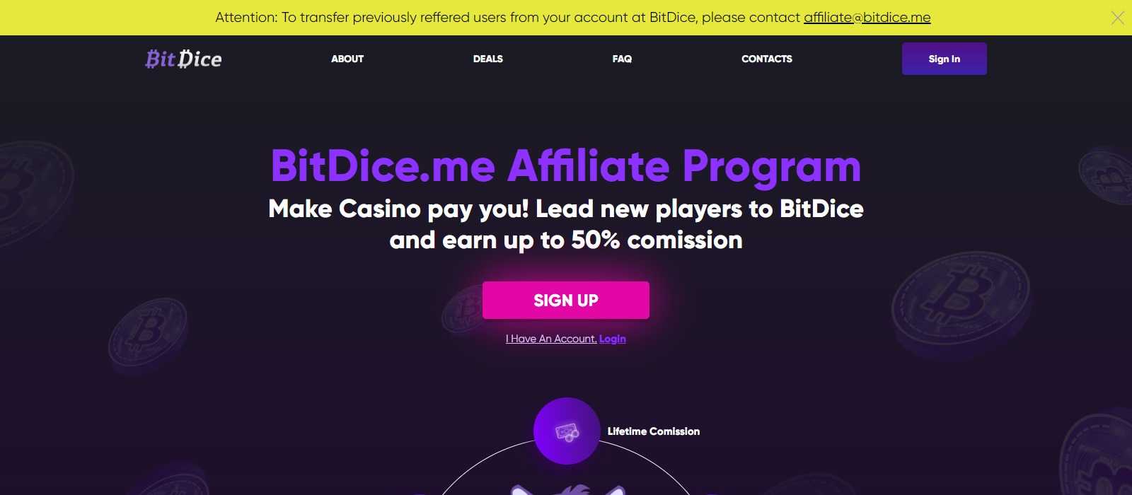BitDice Affiliates Program Review: Get Earn 25% - 50% Recurring Revenue share