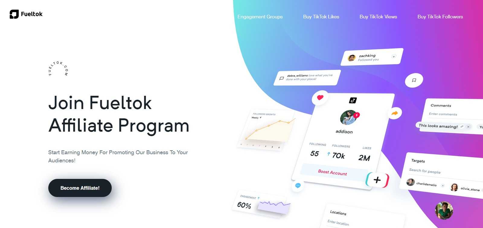 Fueltok Affiliate Program Review: Get Earn 10% - 30% Recurring commission