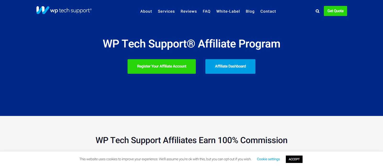 WP Tech Support Affiliates Program Review: Earn 100% commission, up to $68 per sale