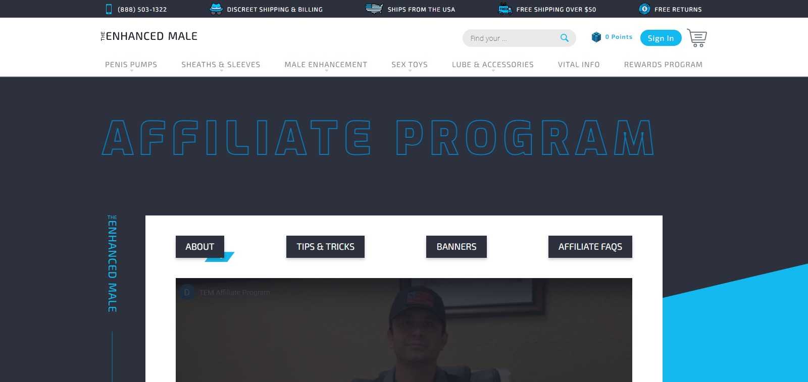The Enhanced Male Affiliates Program Review: Earn Up To 20% Per Sale