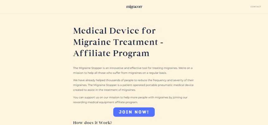 Migraine Stopper Affiliate Program Review: 10% Commission on Each sale