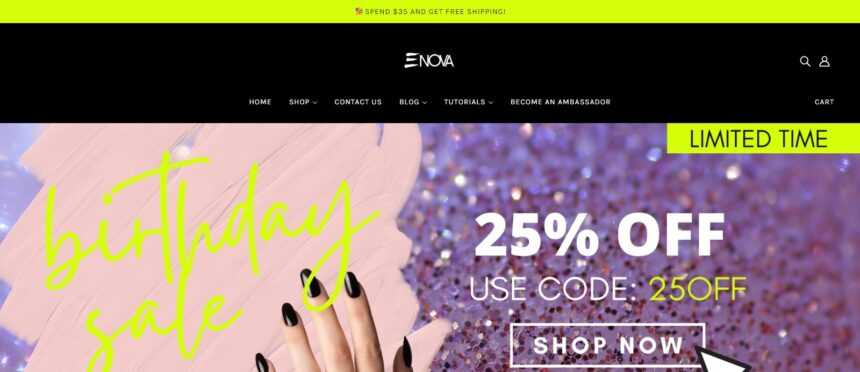 Enova Cosmetics Affiliates Program Review: 10% Commission on each Sale