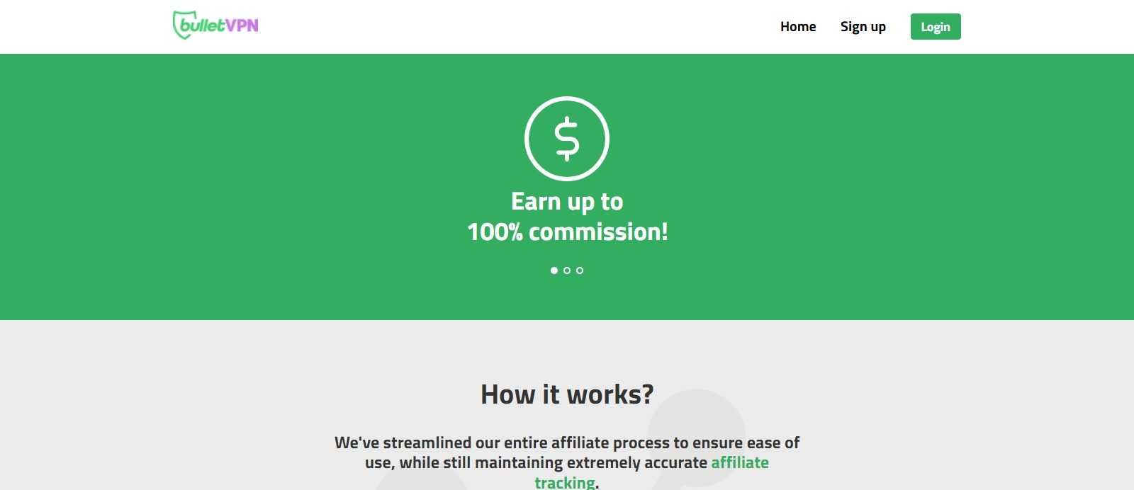 BulletVPN Affiliate Program Review: Up to 100% commission on Monthly