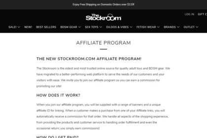 Stockroom Affiliates Program Review: Earn Up To 10% - 20% Commission on Each sale