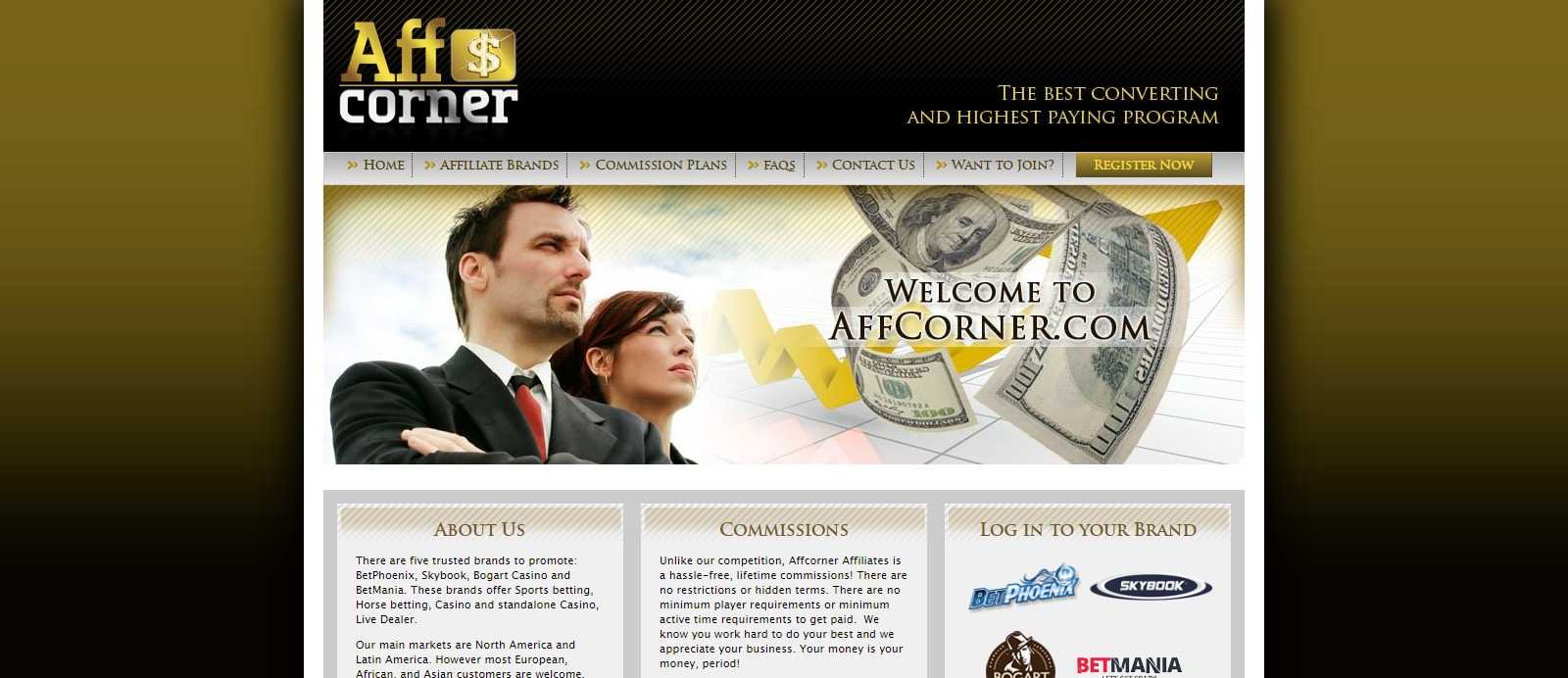 AffCorner Affiliates Program Review: 25% - 35% Recurring Revenue share