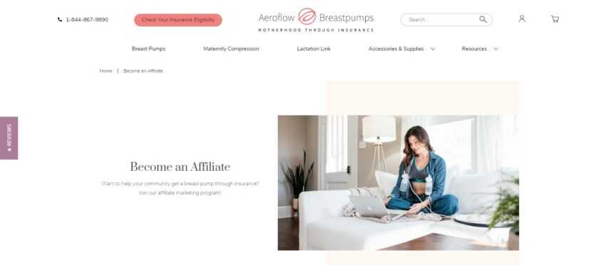 Aeroflow Breastpumps Affiliate Program Review: Earn Up To 10% Commission on Purchases