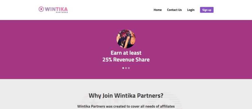 Wintika Partners Affiliates Program Review: Starts at 35% Recurring Revenue share