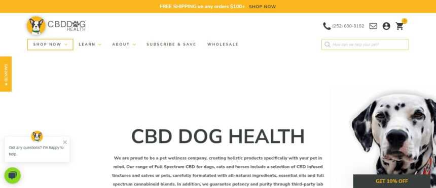 CBD DOG Health Affiliates Program Review: 10% Commission on Each Sale