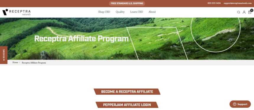 Receptra Naturals Affiliates Program Review: 20% Commission on Each Sale