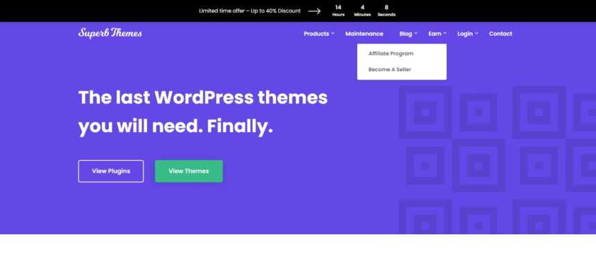 Superbthemes Affiliates Program Review: Earn Up To 40% - 60% per Sale