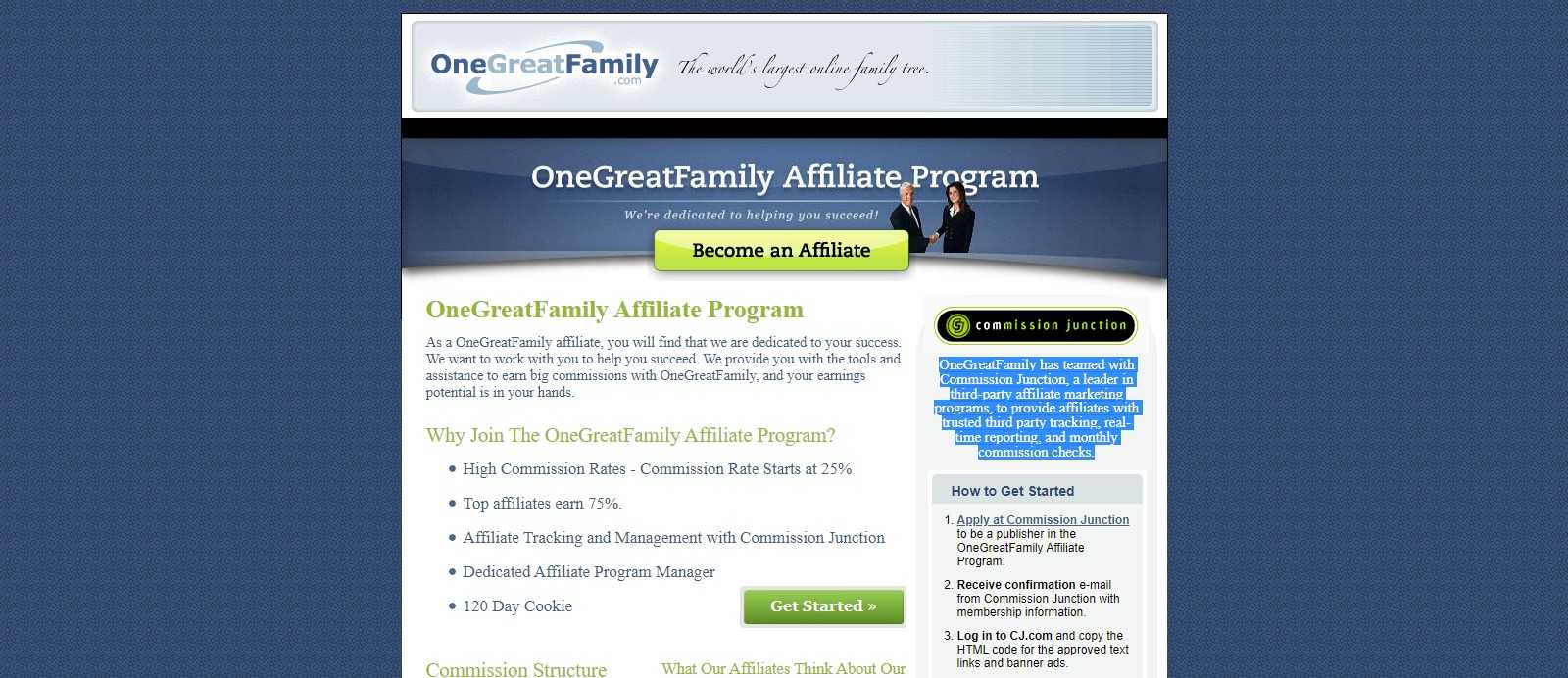 OneGreat Family Affiliate Program Review: 25% - 75% Commission on Each sale