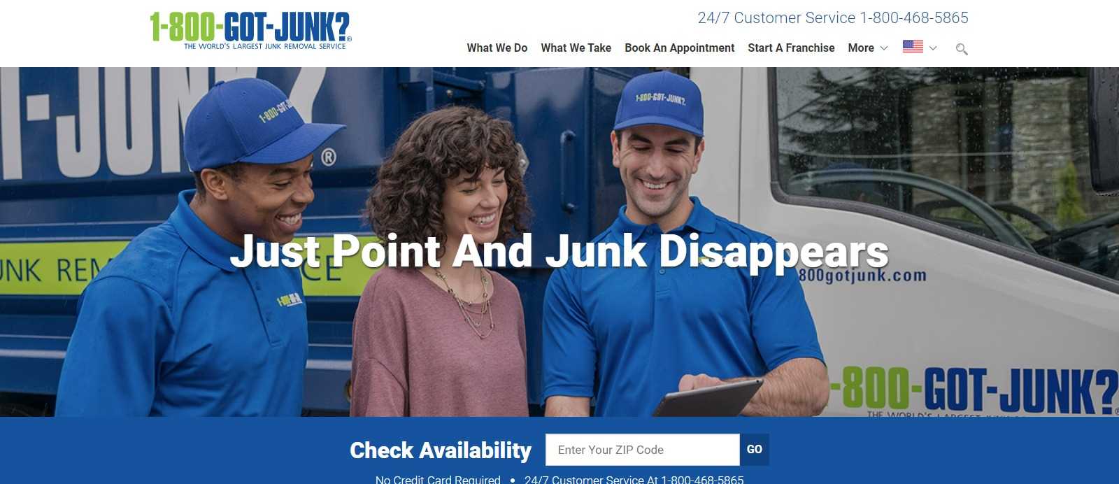 1-800-GOT-JUNK Affiliate Program Review: 2% Commission on Each job Completed