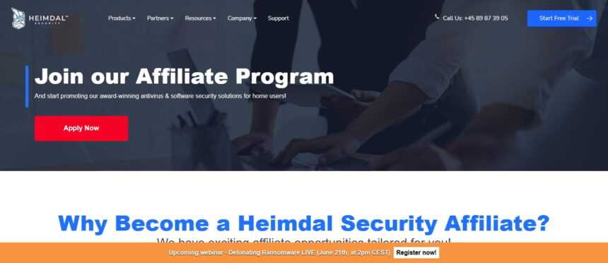 Heimdal Security Affiliates Program Review: Up to 75% Commission for Every sale
