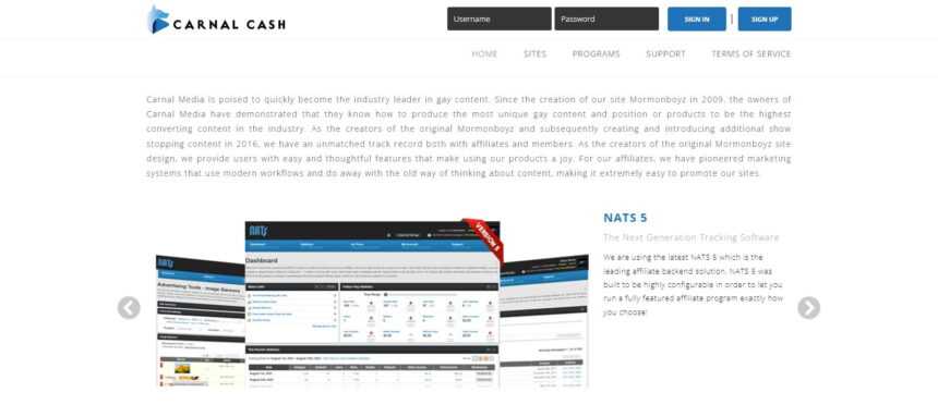 Carnal Cash Affiliates Program Review: 50% Recurring Revenue share