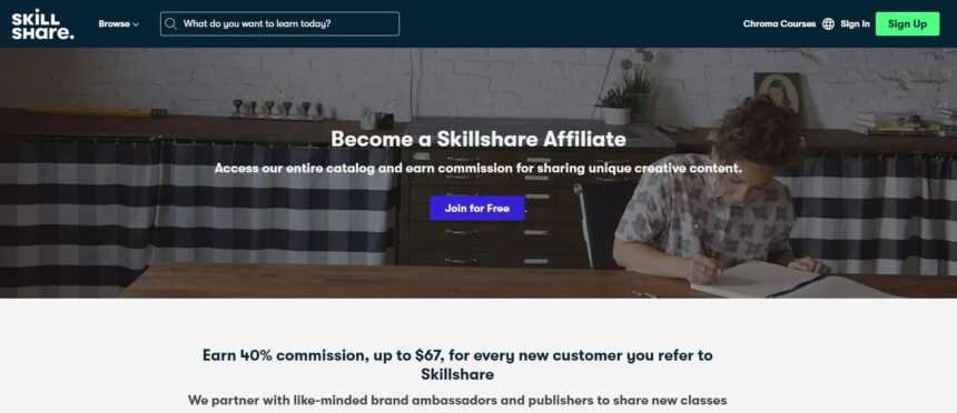 Skillshare Affiliates Program Review: $7 per Free Trial