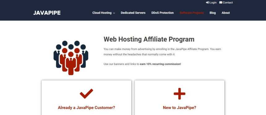 JavaPipe Affiliates Program Review: 10% Recurring Commission on each sale