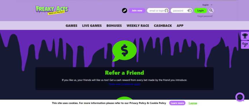 FreakyAces Partners Affiliates Program Review: Earn Up To 45% Revshare