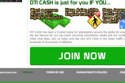 DTI Cash Affiliates Program Review: Up to 75% Revshare on Video chat sites