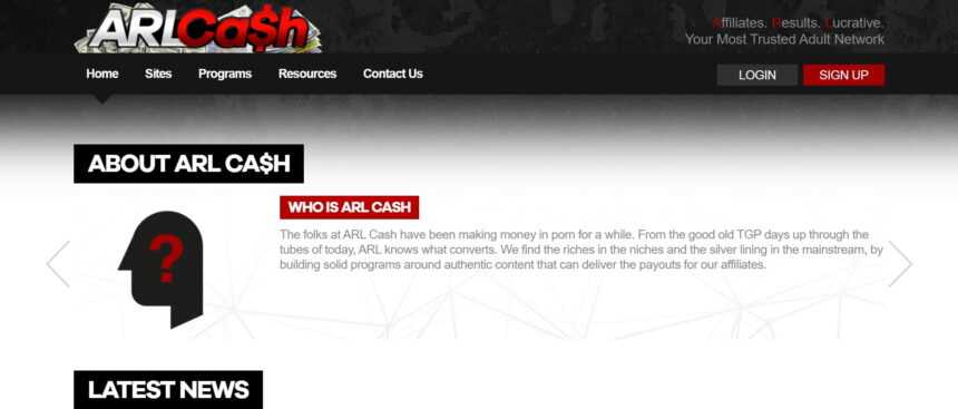 ARL Cash Affiliates Program Review: $25 Pps, 60% Revshare