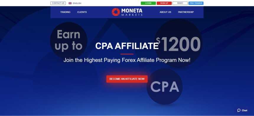 Moneta Markets Affiliates Program Review: Earn Up to $800 cpa