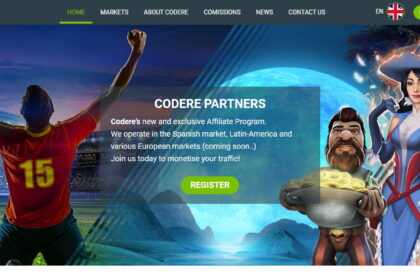 Codere Partners Affiliates Program Review: Earn Commission on Revenue Share
