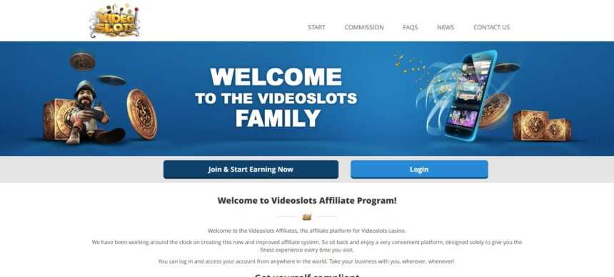 Videoslots Affiliates Program Review: 25%-45% Revshare