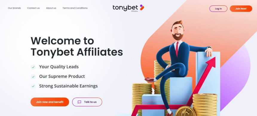 TonyBet Affiliates Program Review: 20% - 30% Revenue Share